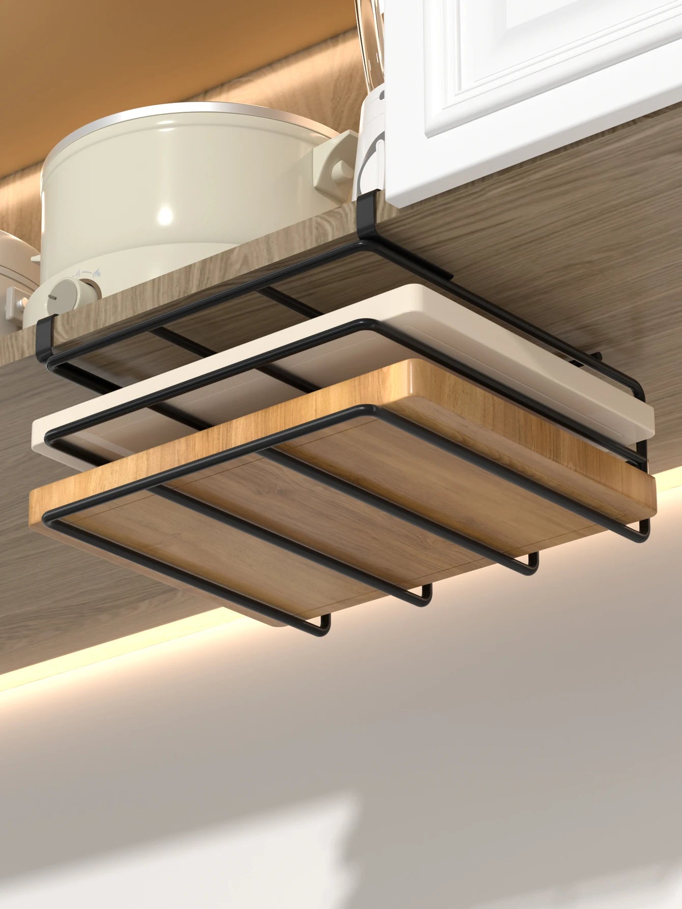 Hanging rack under kitchen cabinet | Yazijico™