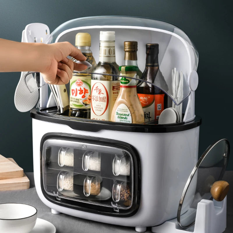 Seasoning Storage Box Knife Holder | Yazijico™