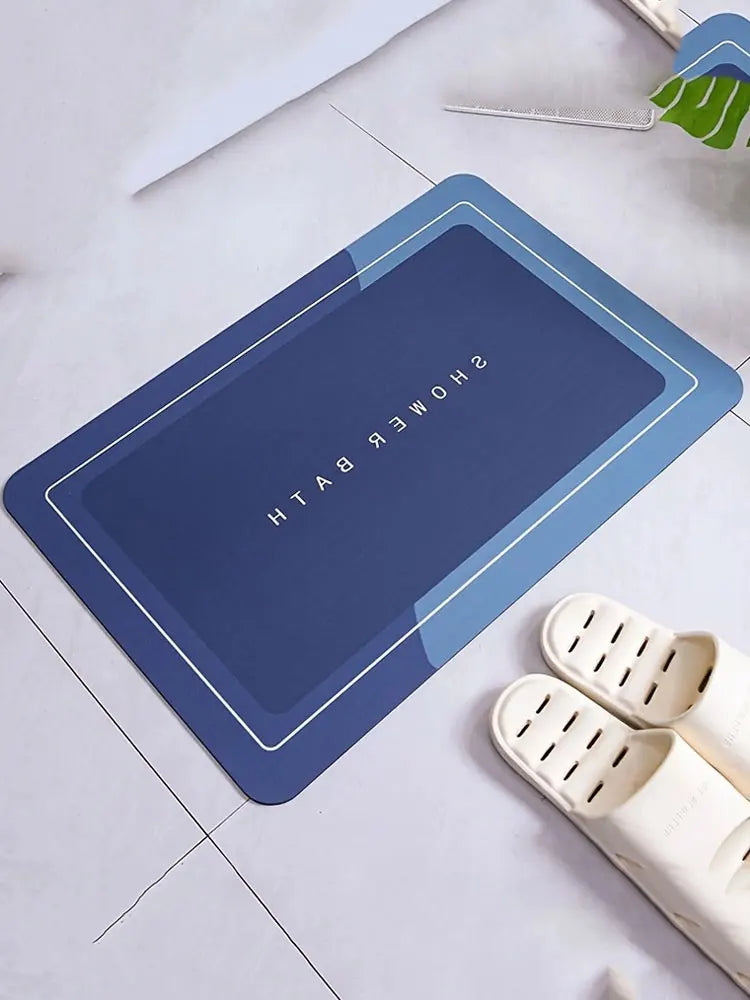 Mat Square Round Simple Toilet Quick Drying Foot Mat Bathroom Non slip Mat