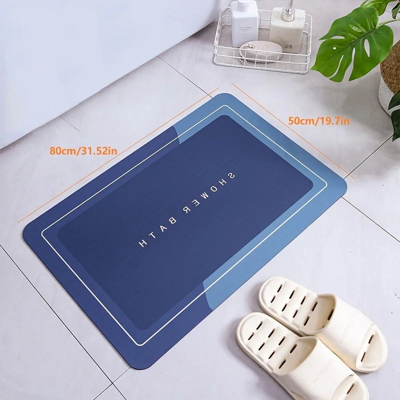 Mat Square Round Simple Toilet Quick Drying Foot Mat Bathroom Non slip Mat