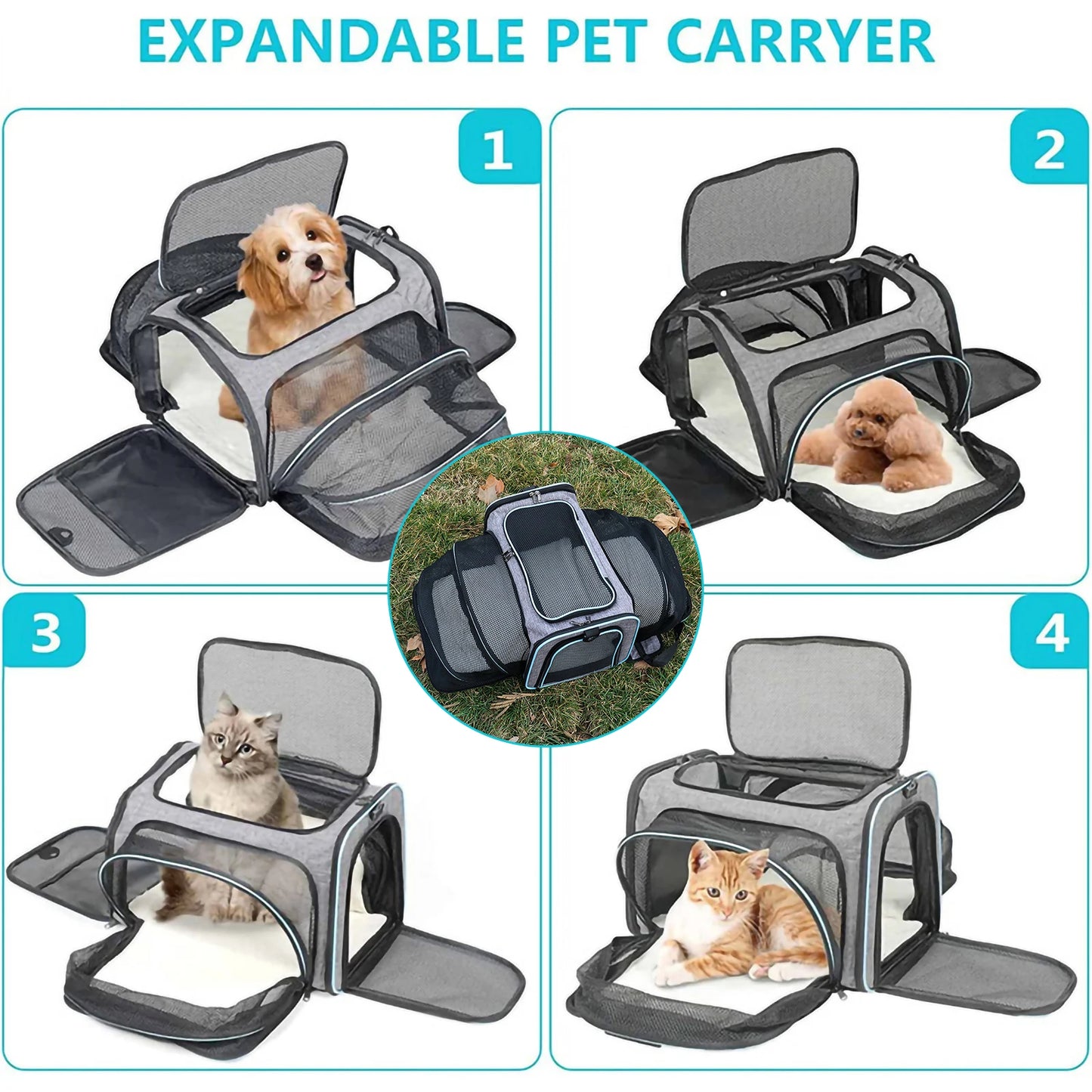 Yazijico™ Pet supplies Double expandable backpack - Yazijico™