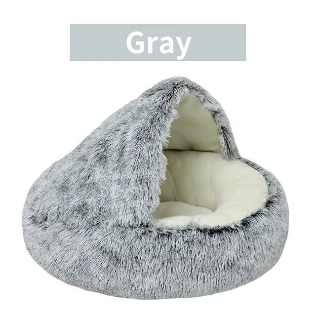 Soft Plush Pet Bed with Cover Round | Yazijico™