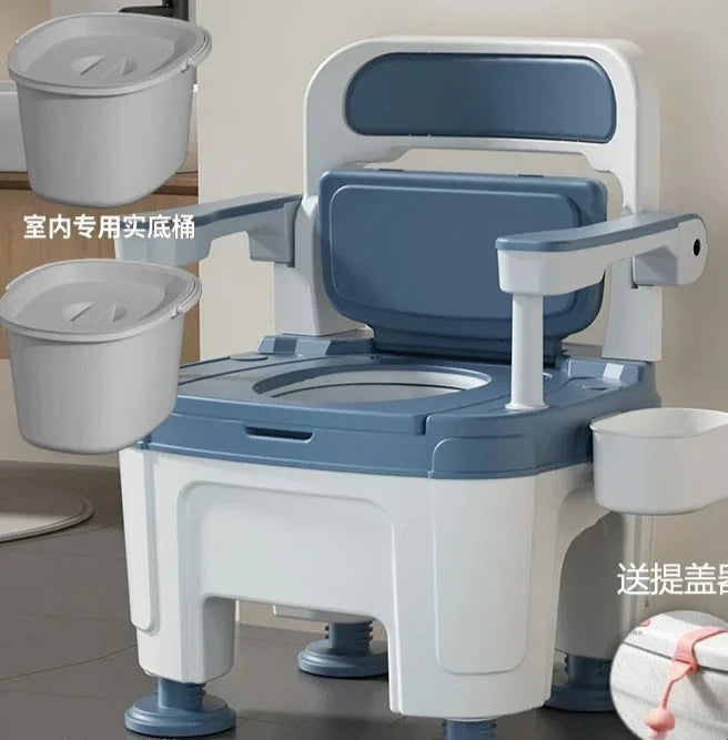 Foldable Armrest Shower Cabin Chair Home Disabled Toilet Seat Portable Indoor Pregnant Toilet Chair For Elderly