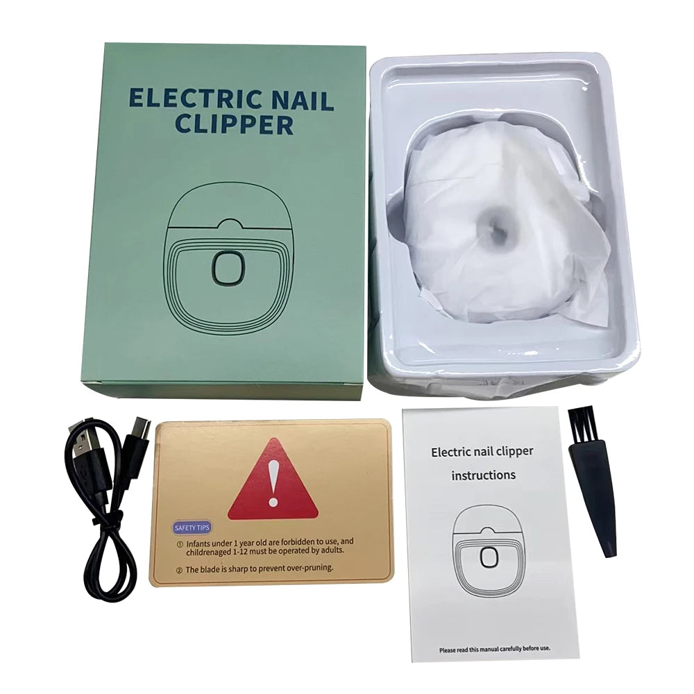 USB Electric Nail Clipper Cutter With LED Light | Yazijico™