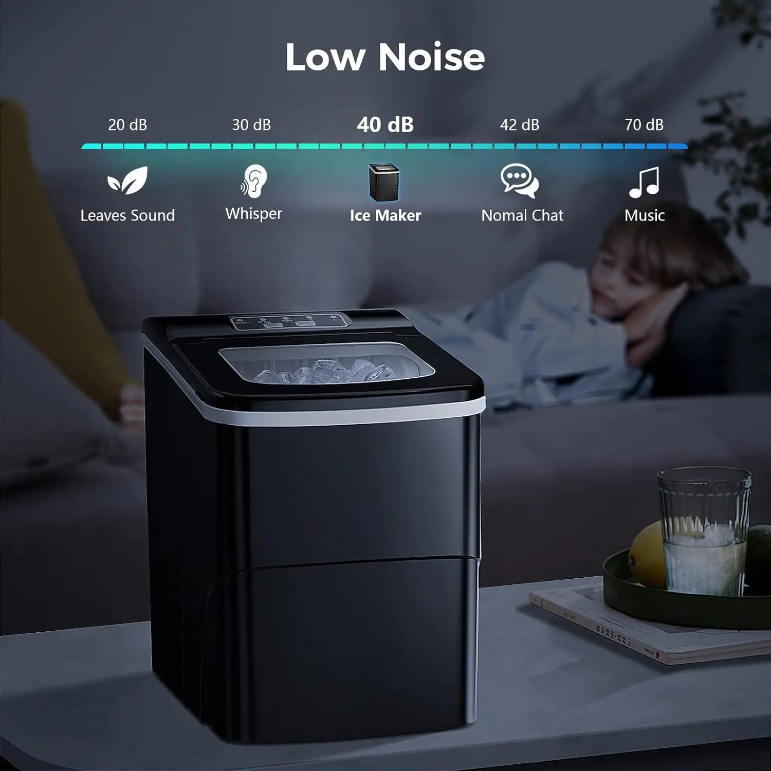 Ice Makers Portable Self-Cleaning Cubes Ready | Yazijico™