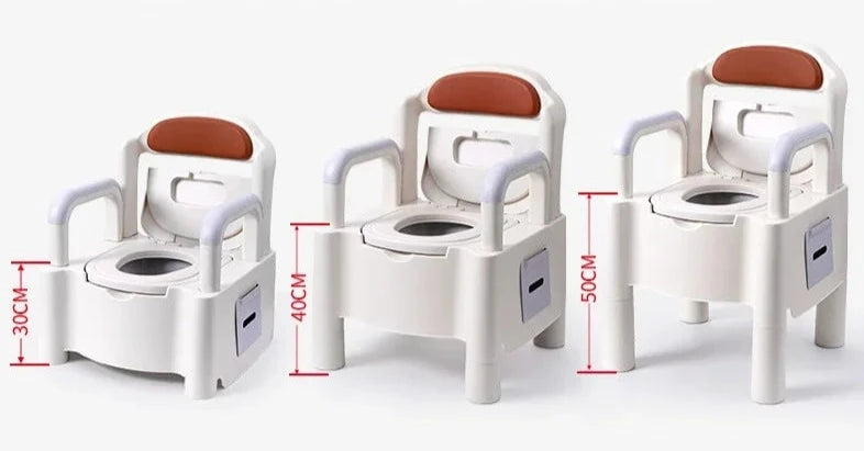 Portable Home Toilet for Elderly - Sealed Deodorized Pregnant Woman Urine Bucket with Armrest Sofa Chair