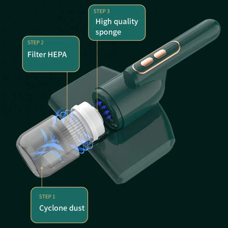 Handheld Wireless Bed Vacuum Cleaner Mite Cleaner | Yazijico™