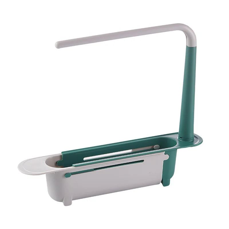 Telescopic Sink Storage Basket Rack | Yazijico™