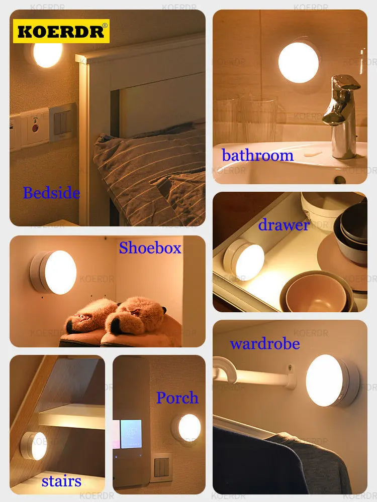 Yazijico™ Motion Sensor Light Wireless Lamp USB Rechargeable - Yazijico™
