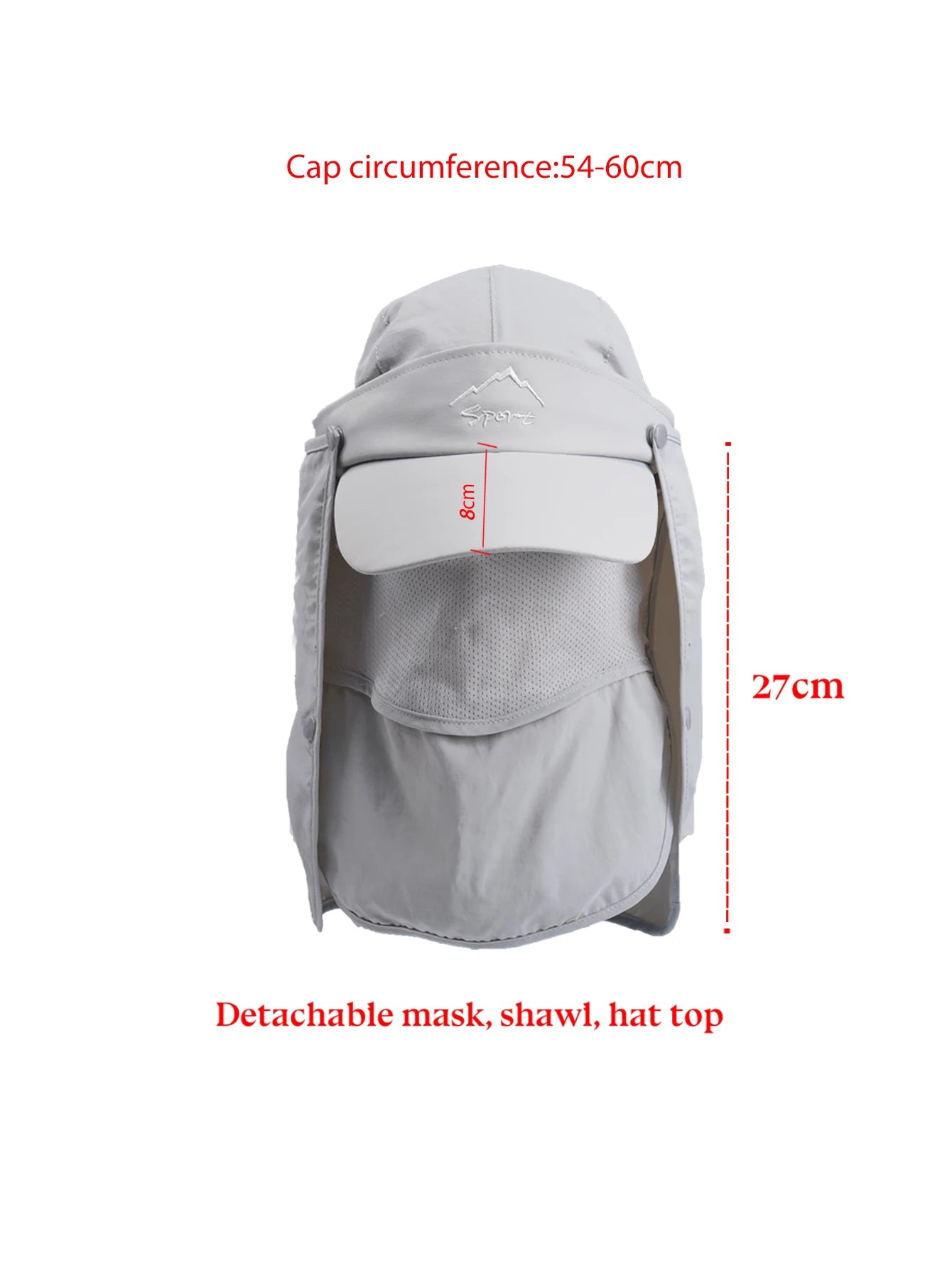 Yazijico™ Summer Protective Baseball Hat Men Removable - Yazijico™