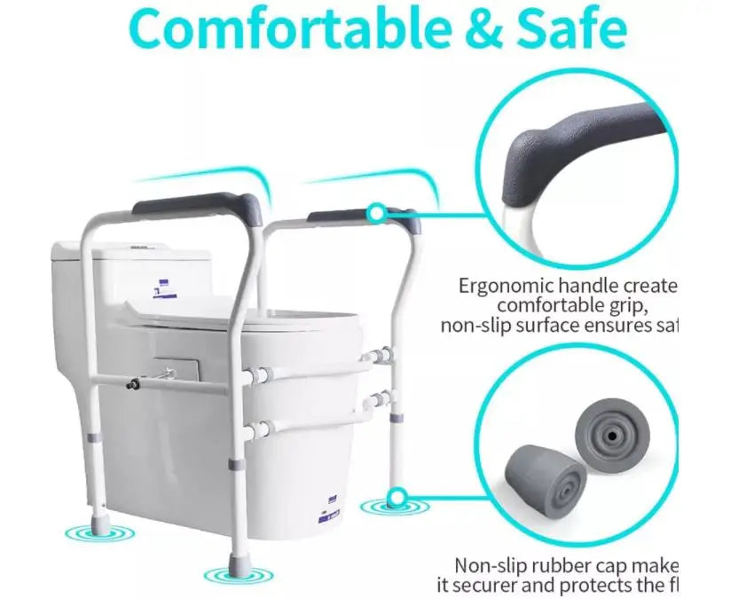 Elderly Bariatric Toilet Rails Stand Toilet Safety