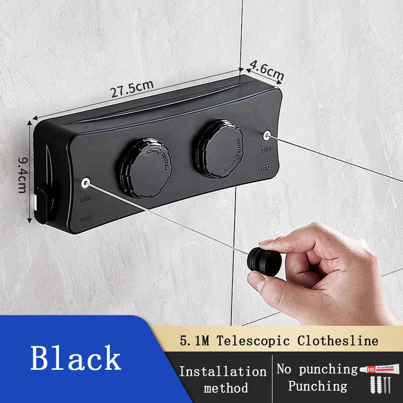 Stainless Steel Retractable Clothesline | Yazijico™