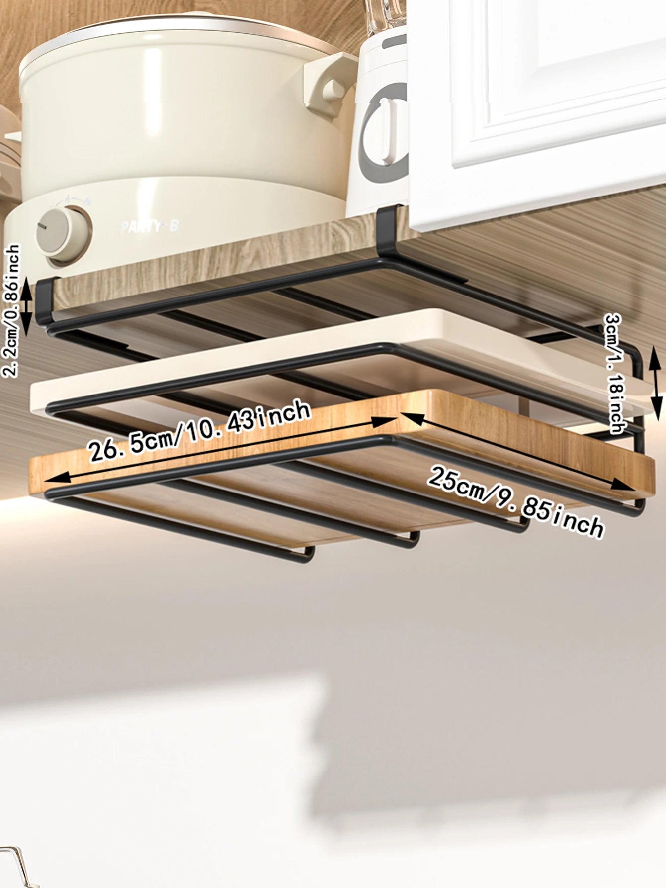 Hanging rack under kitchen cabinet  | Yazijico™