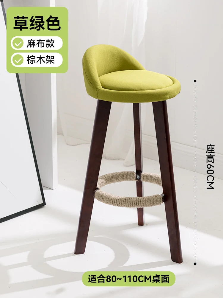 Bar chair home high stool bar high chair cashier | Yazijico™