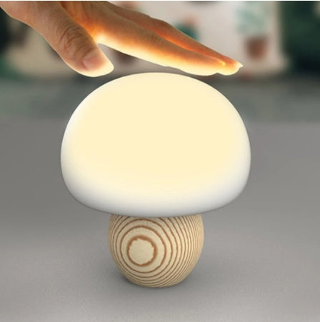 Silicone Night Lamp Brightness Adjustable Mushroom