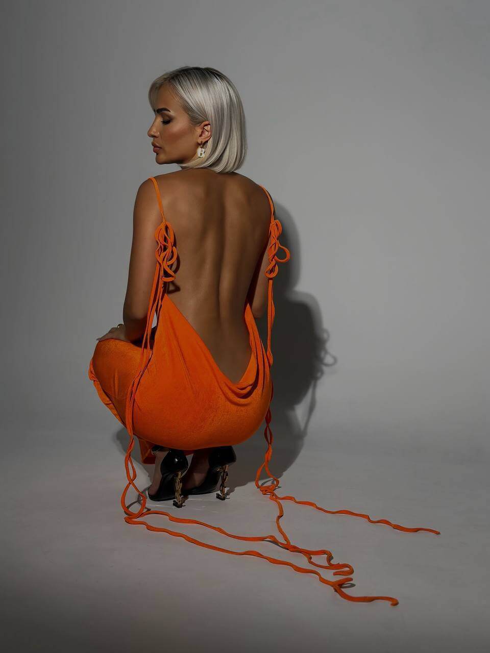 Slim Backless Dress Summer Camisole Gown