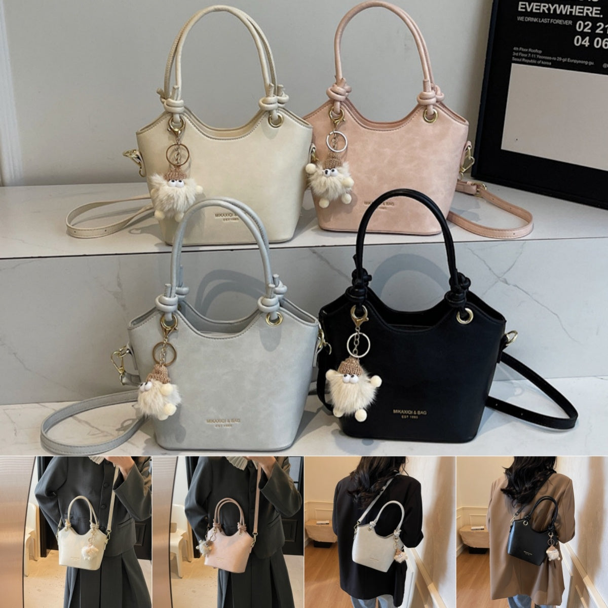 Sweet Style Zipper PU Square Shoulder Bag