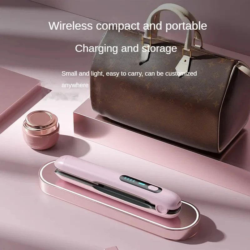 Wireless Hair Straightener Flat Iron Mini