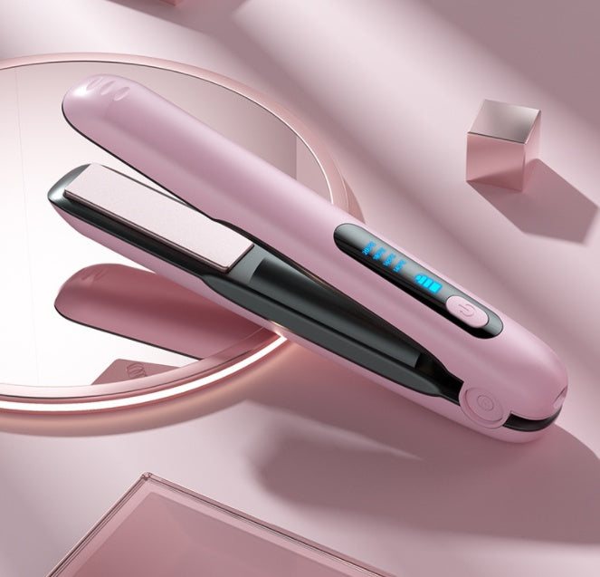 Wireless Hair Straightener Flat Iron Mini