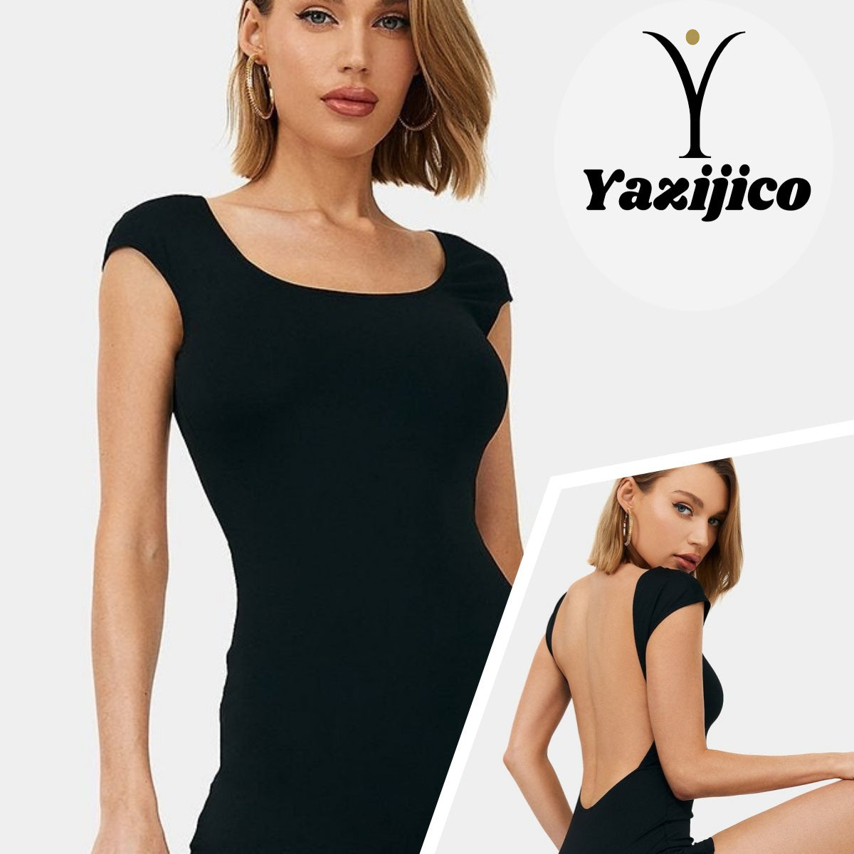 Women Backless Suit Short Jumpsuit | Yazijico™