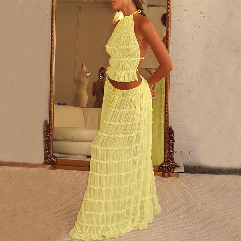 Women's Dress Suit Sleeveless Backless