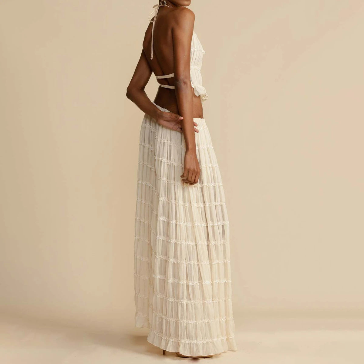Women's Dress Suit Sleeveless Backless