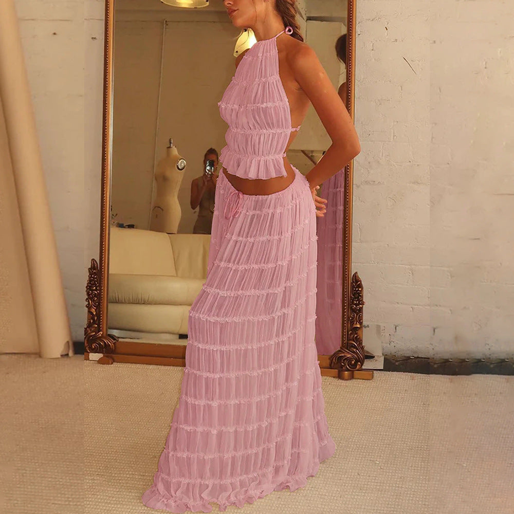 Women's Dress Suit Sleeveless Backless