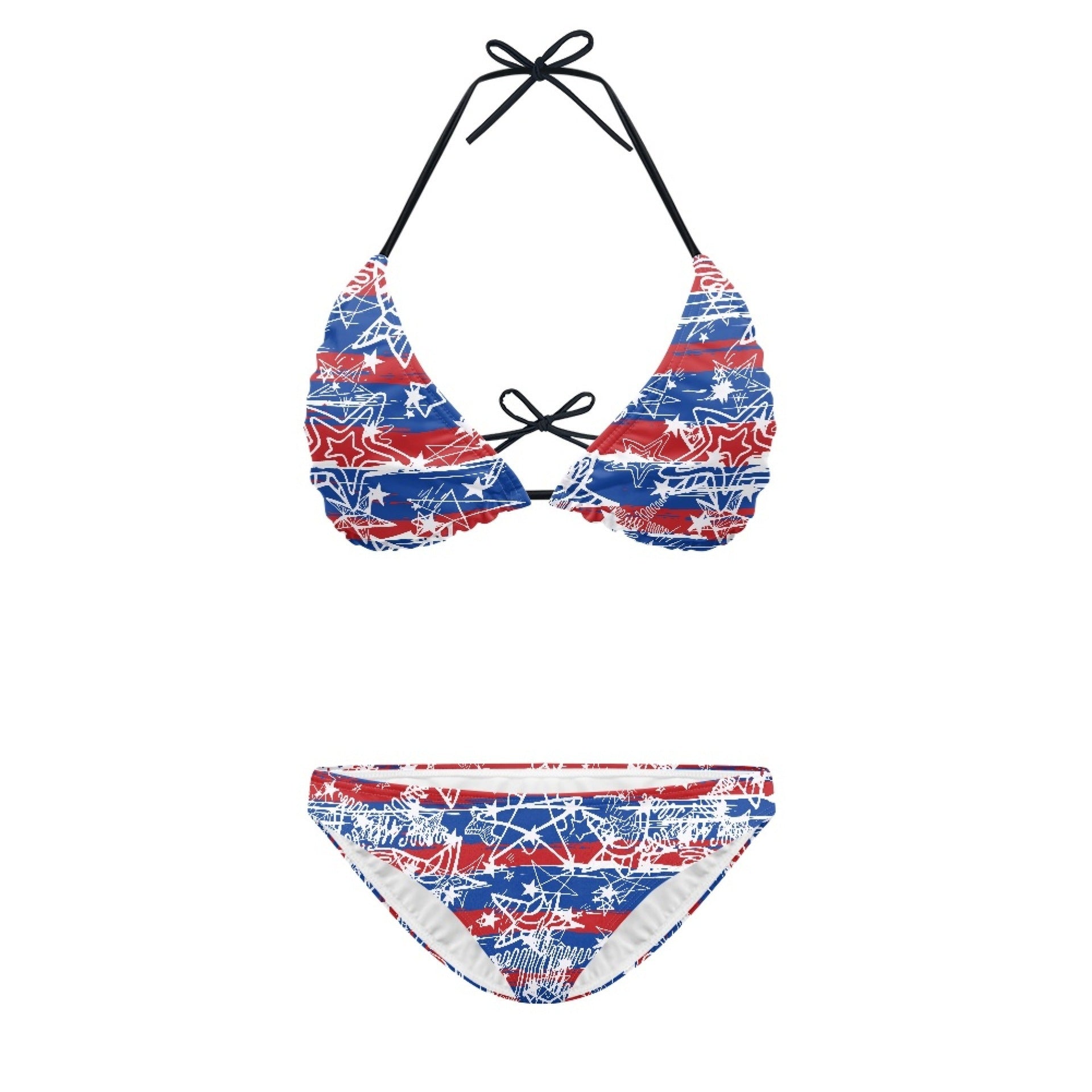 Women's Split Printed Swimsuit Bikini -
