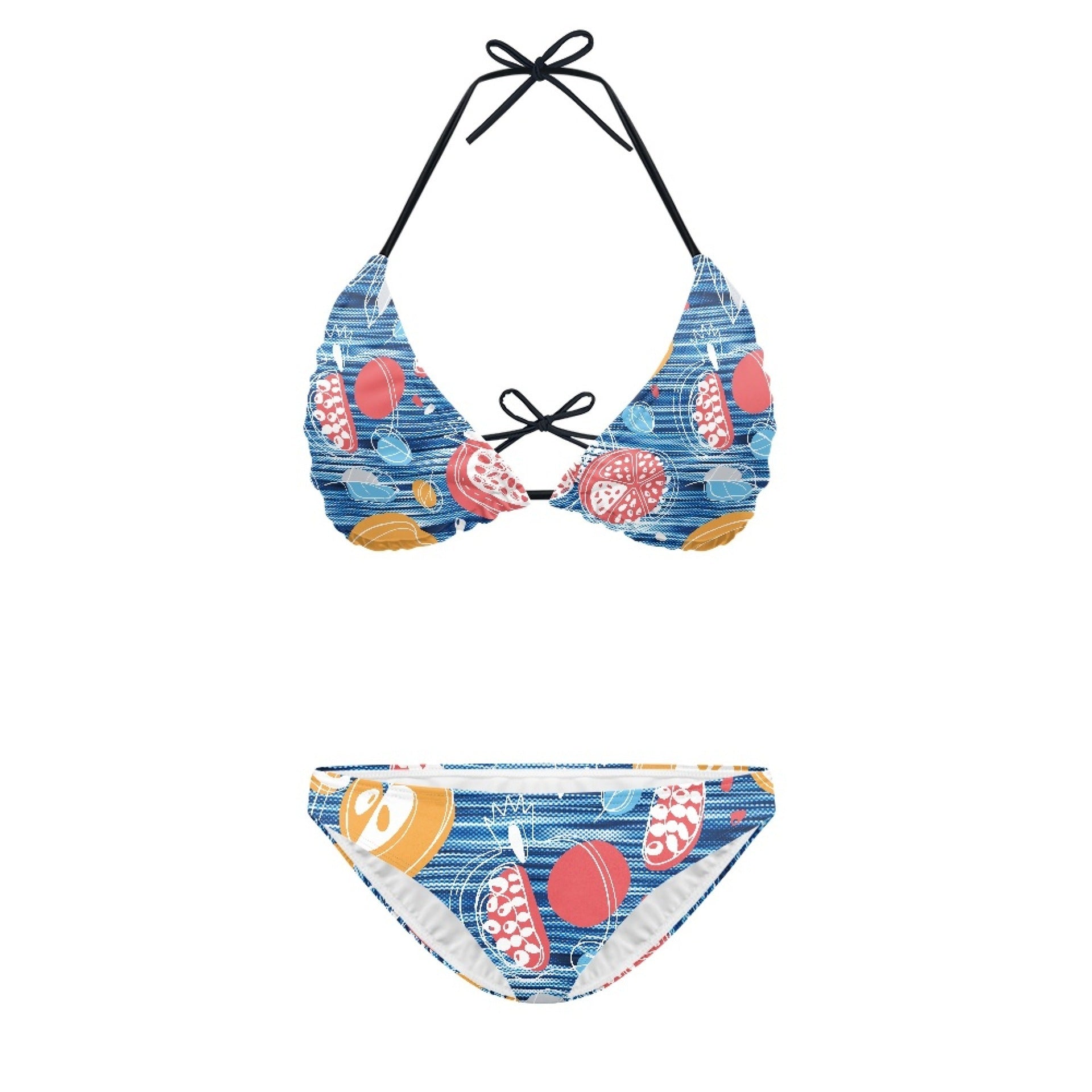 Women's Split Printed Swimsuit Bikini -