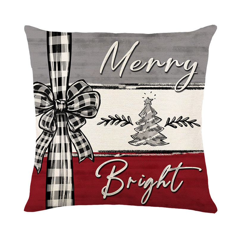 Christmas Pillow Cover Linen  | Yazijico™