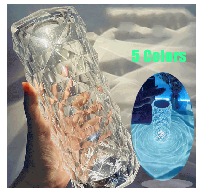 Yazijico™ Crystal Lamp USB Table Lamps Bedroom Touch - Yazijico™