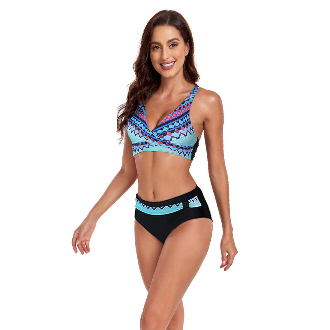 Beach Split Swimsuit Summer Bikini Halter   Yazijico™