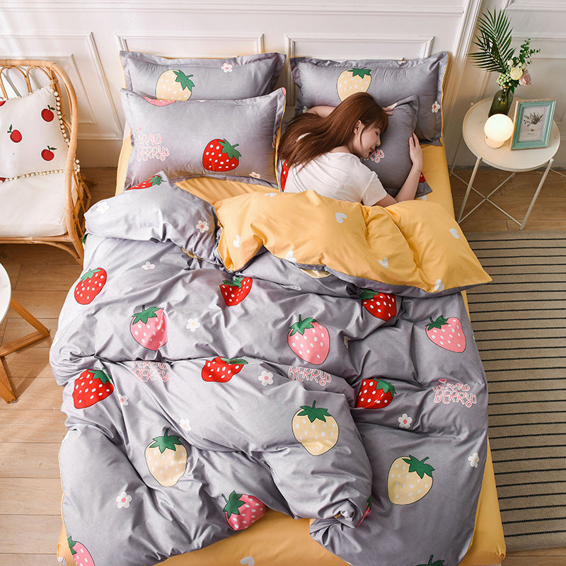 -piece aloe cotton bed sheet type bed sheet ty