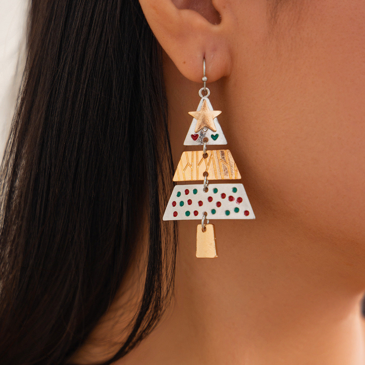 Christmas Tree Necklace And Earrings Suit | Yazijico™