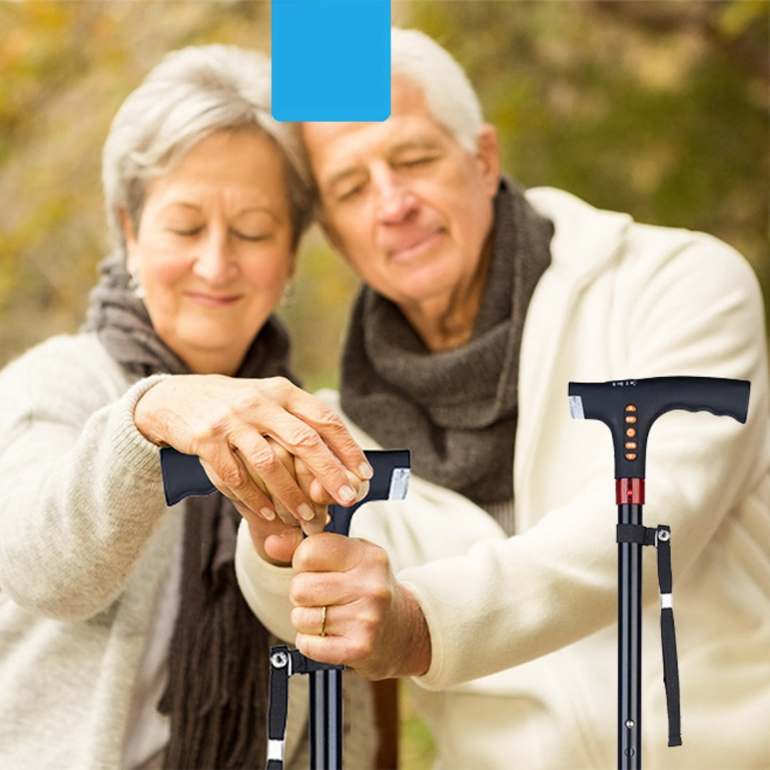 Crutch For The Elderly LED Light Alarm Radio   Yazijico™