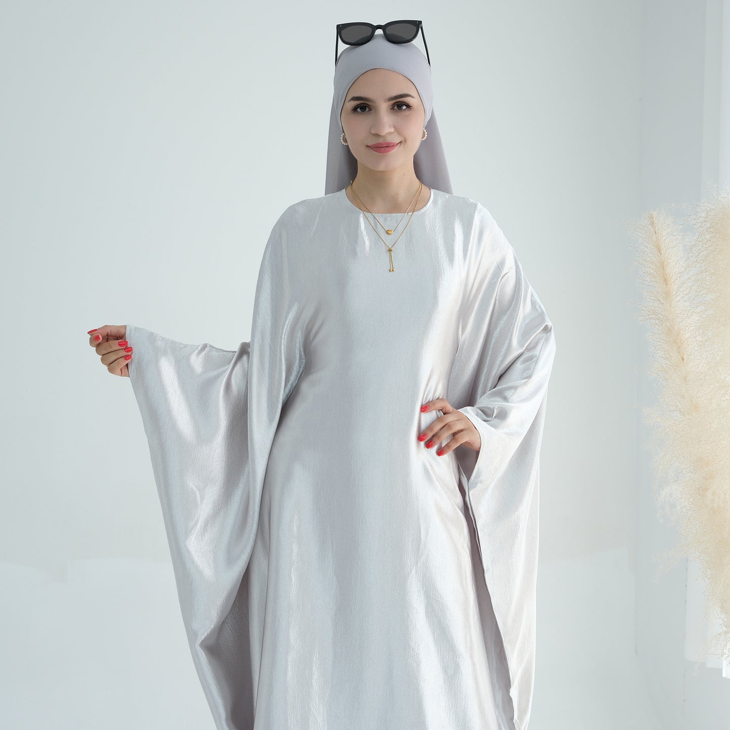Muslim Women Dress Bright Dress Princess Sleeves | Yazijico™