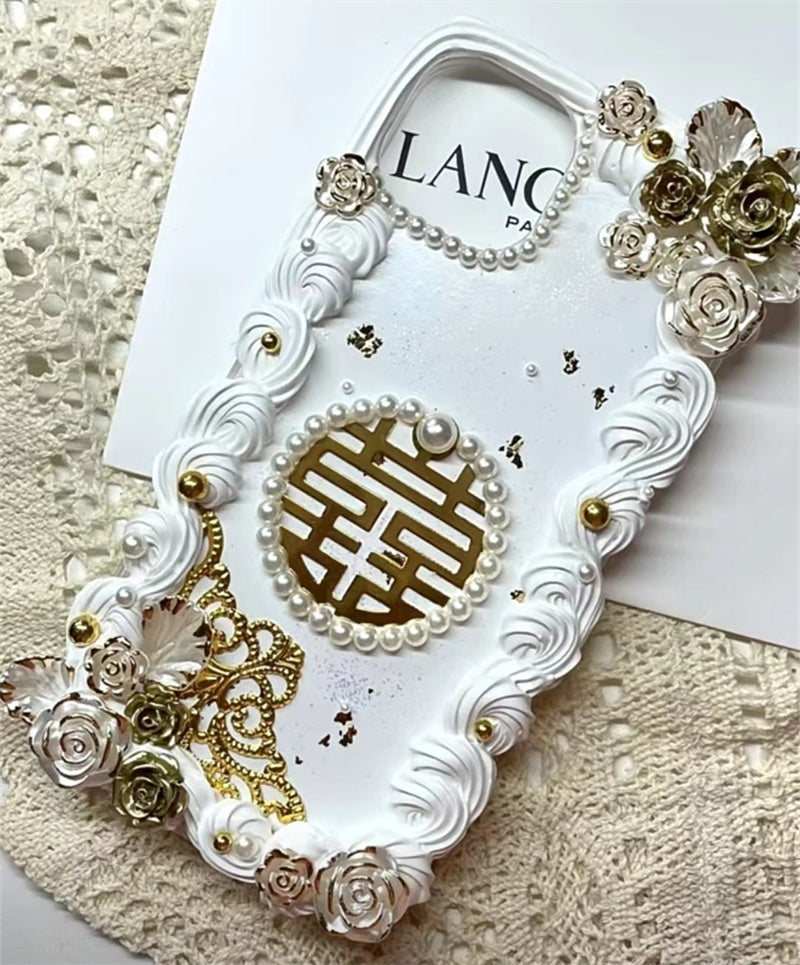 Hand-made Phone Case Cream Gel Oil Painting  | Yazijico™