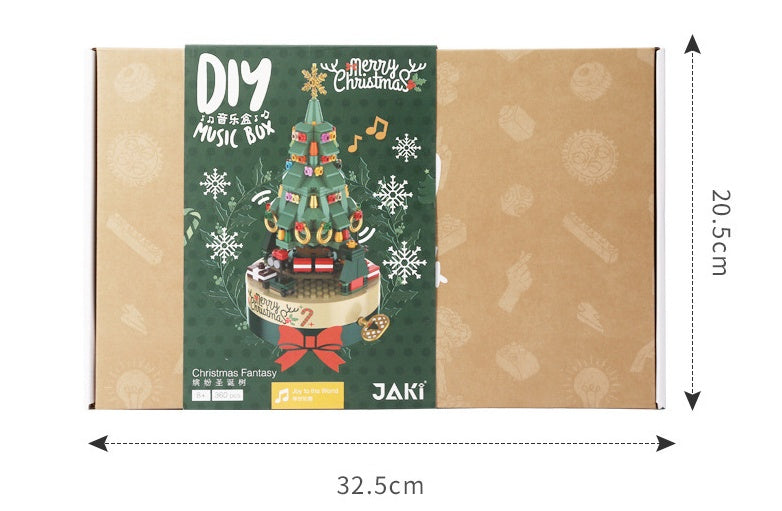 Christmas Tree Blocks Spin Music Box | Yazijico™