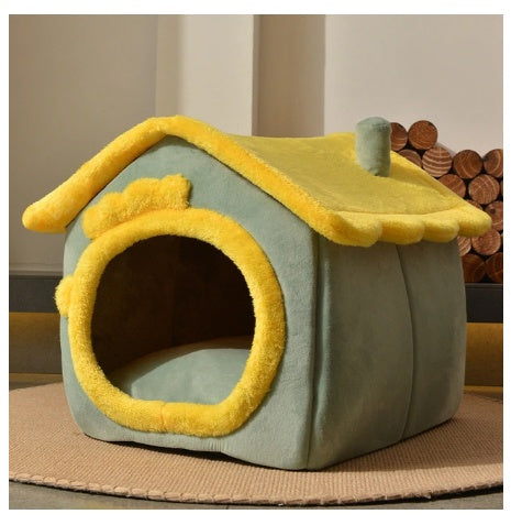 Foldable Dog House Pet Cat Bed Winter Villa  | Yazijico™