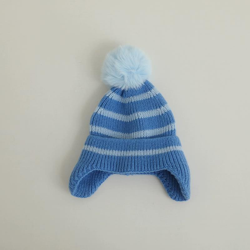 Hat Girls' Wool Stripe Warm | Yazijico™