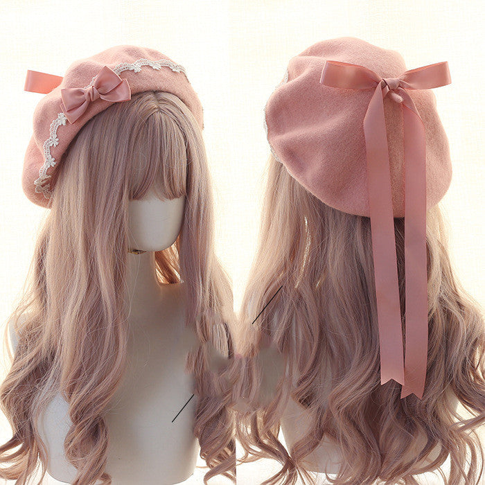 Hand Made Japanese Beret Lolita Girl Heart  | Yazijico™