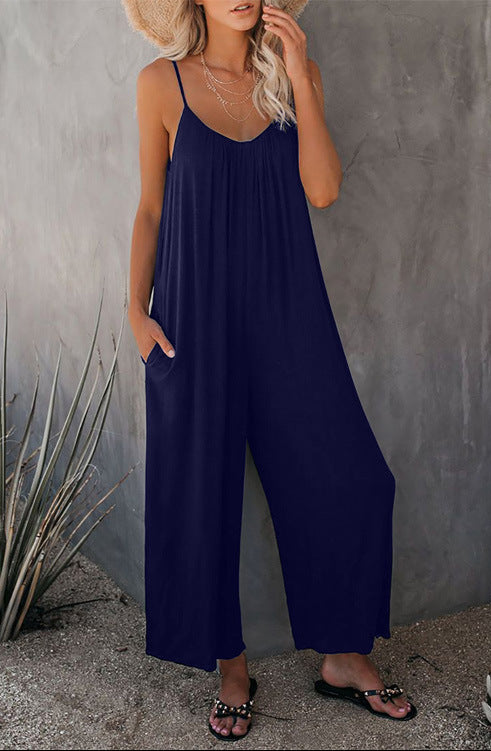 Women's Loose Sleeveless Jumpsuits Romper  Yazijico™