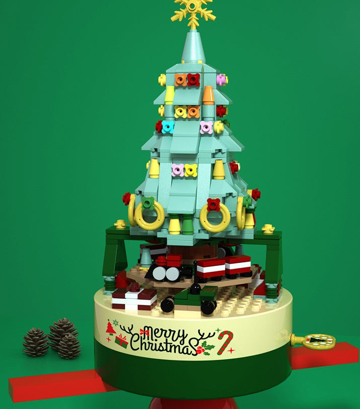 Christmas Tree Blocks Spin Music Box | Yazijico™