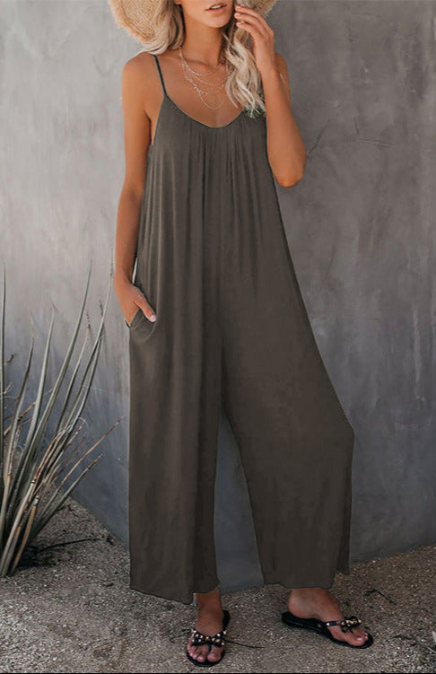 Women's Loose Sleeveless Jumpsuits Romper  Yazijico™