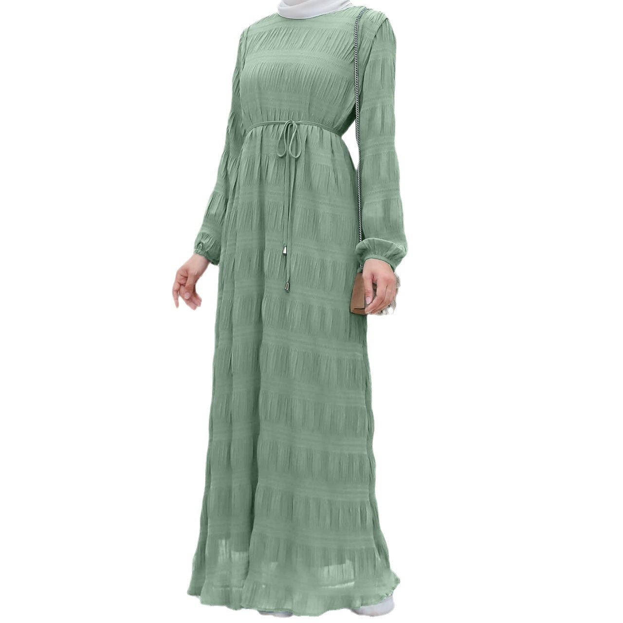 Robe en mousseline douce pour femme, style Moyen-Orient | Yazijico™