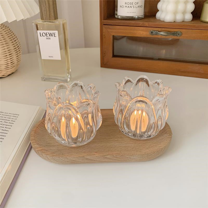 tulip candle holder home decor ornament