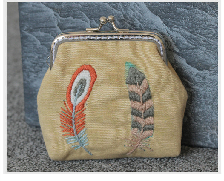 Hand-made Embroidery Diy Gold Material Bag | Yazijico™