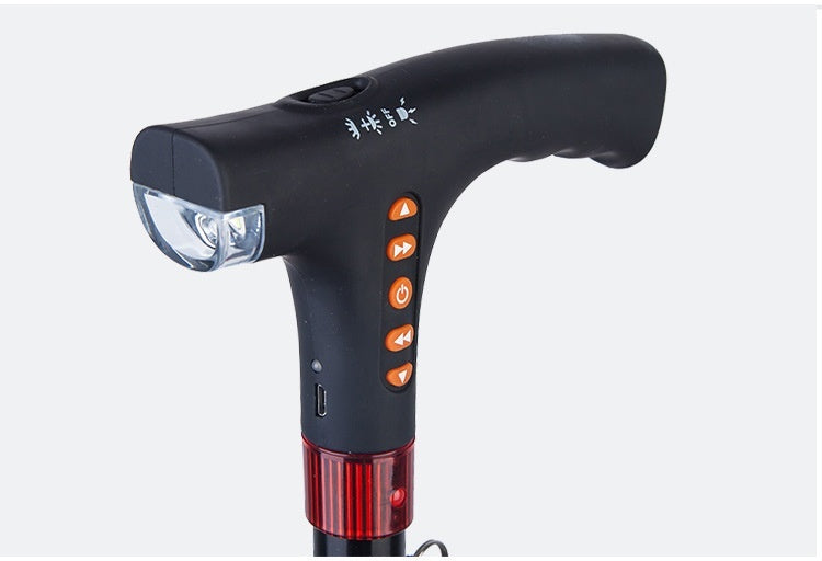 Crutch For The Elderly LED Light Alarm Radio   Yazijico™