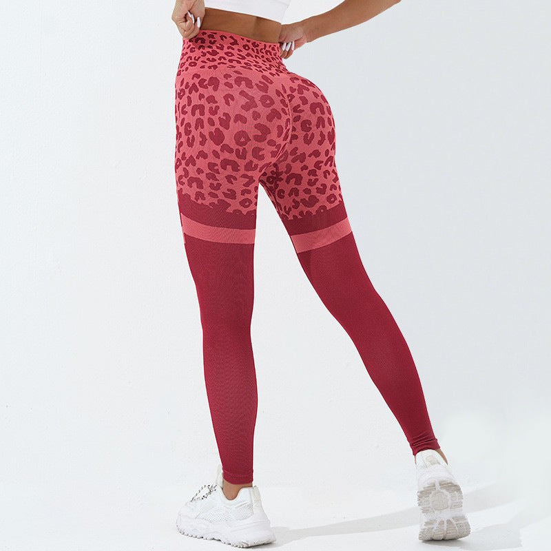 Leopard Print Fitness Pants Butt Lifting  Yazijico™