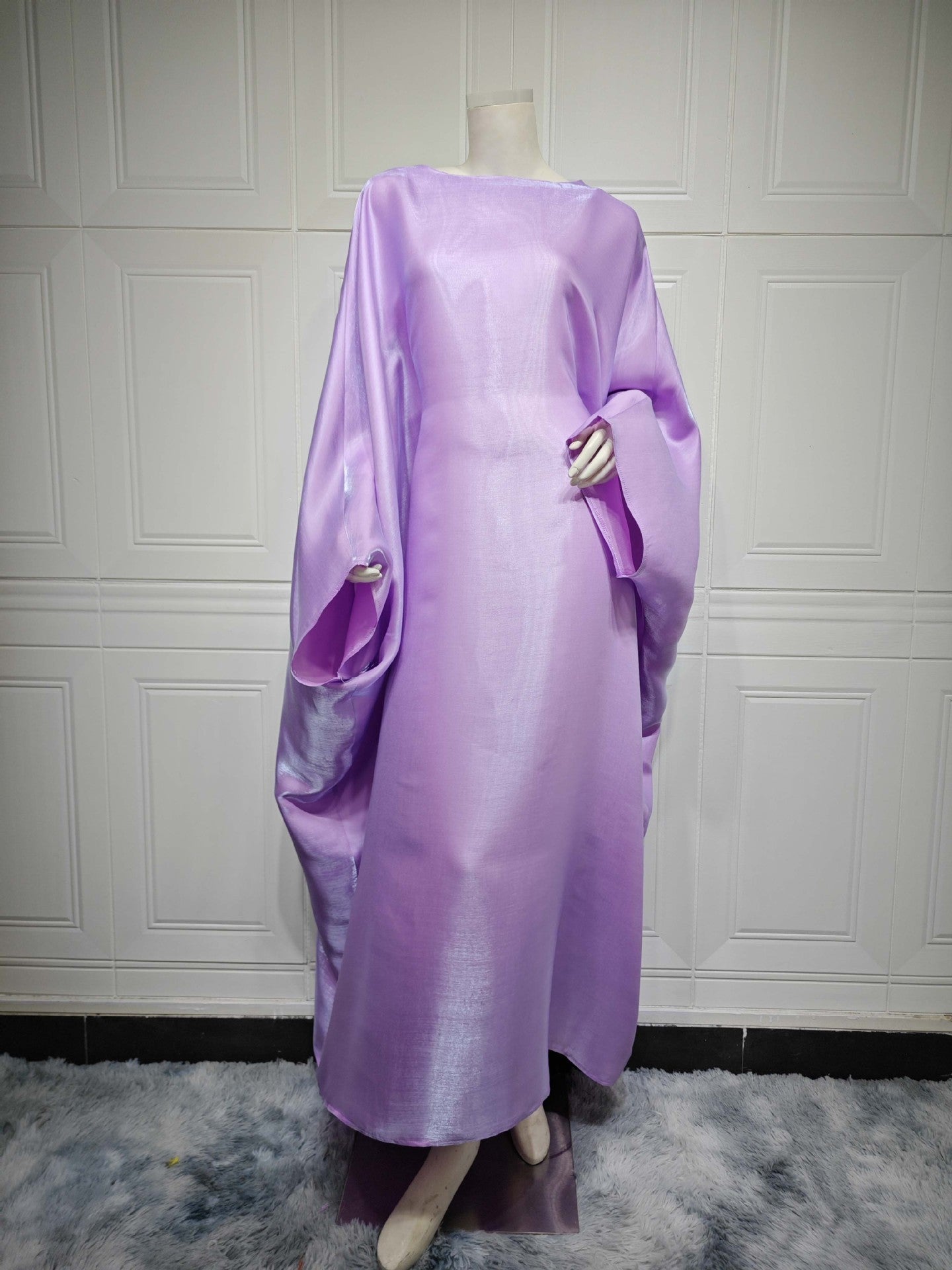 Middle East Fashion Fil-Lumiere Satin Waist Dress | Yazijico™